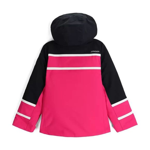 Spyder Girls Winter Jacket Large Insulated Winter Pink Ski Jacket Warm - Picture 2 of 7